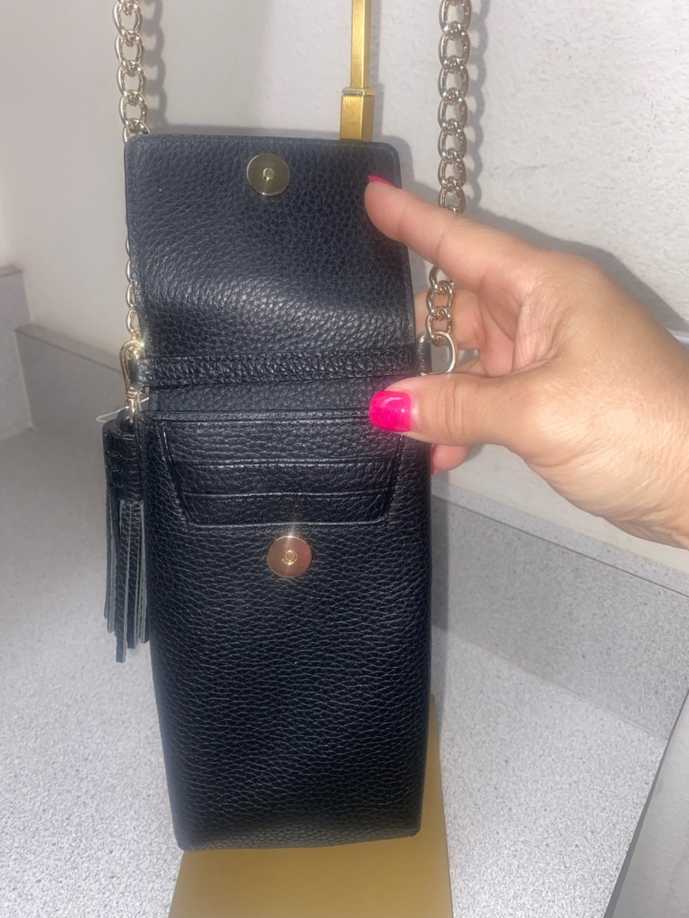 Kate Spade Black North-South Crossbody Phone Purse NWT - Picture 6 of 13